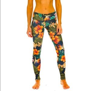 Aviator Nation Kauai Full Length Performance Leggings - Women’s XS, Navy, EUC